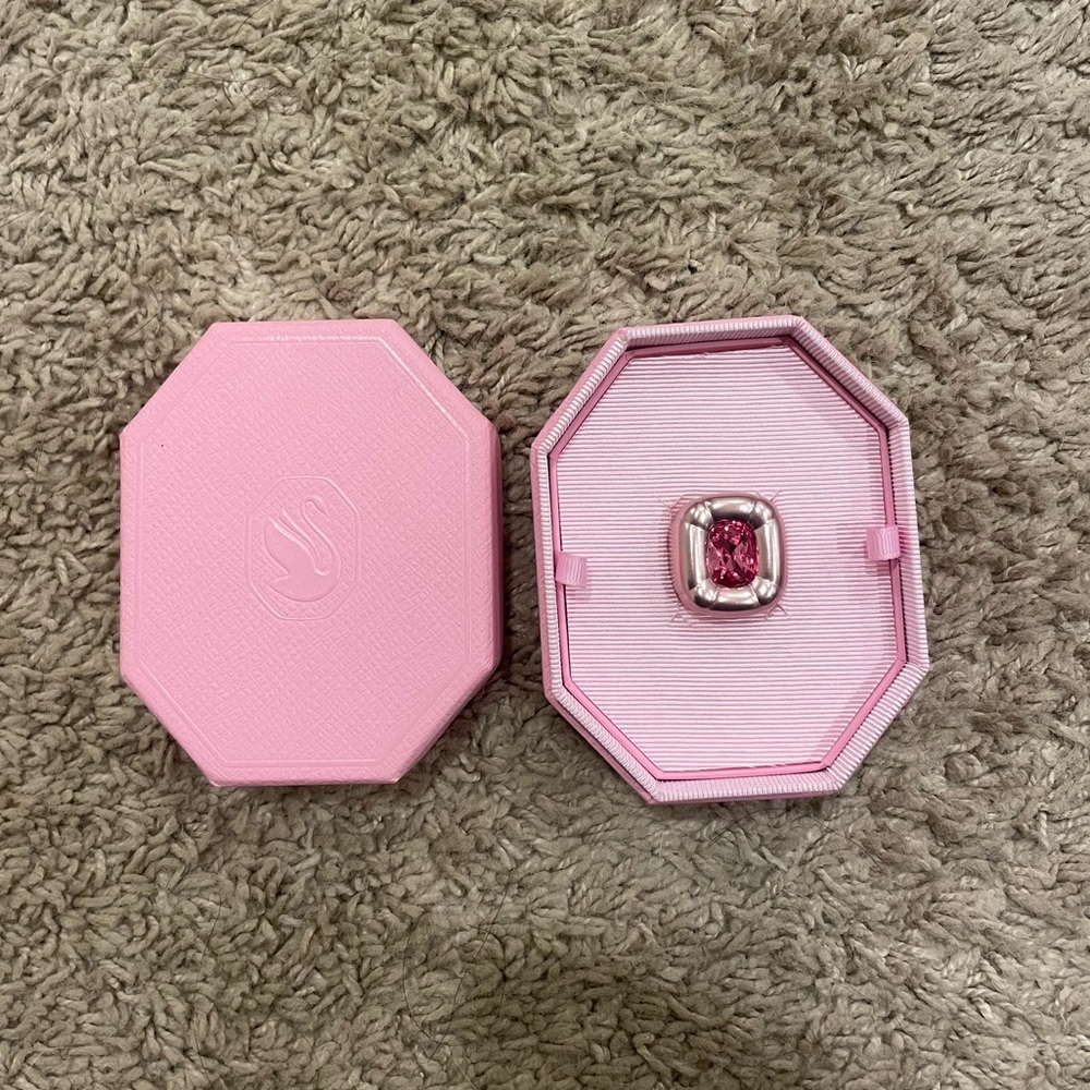 SWAROVSKI PINK DULCIS COCKTAIL RING